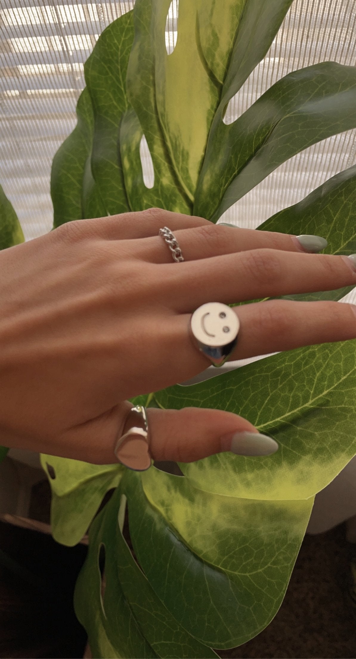 Ecstatic Rhodium-Silver Plated Ring