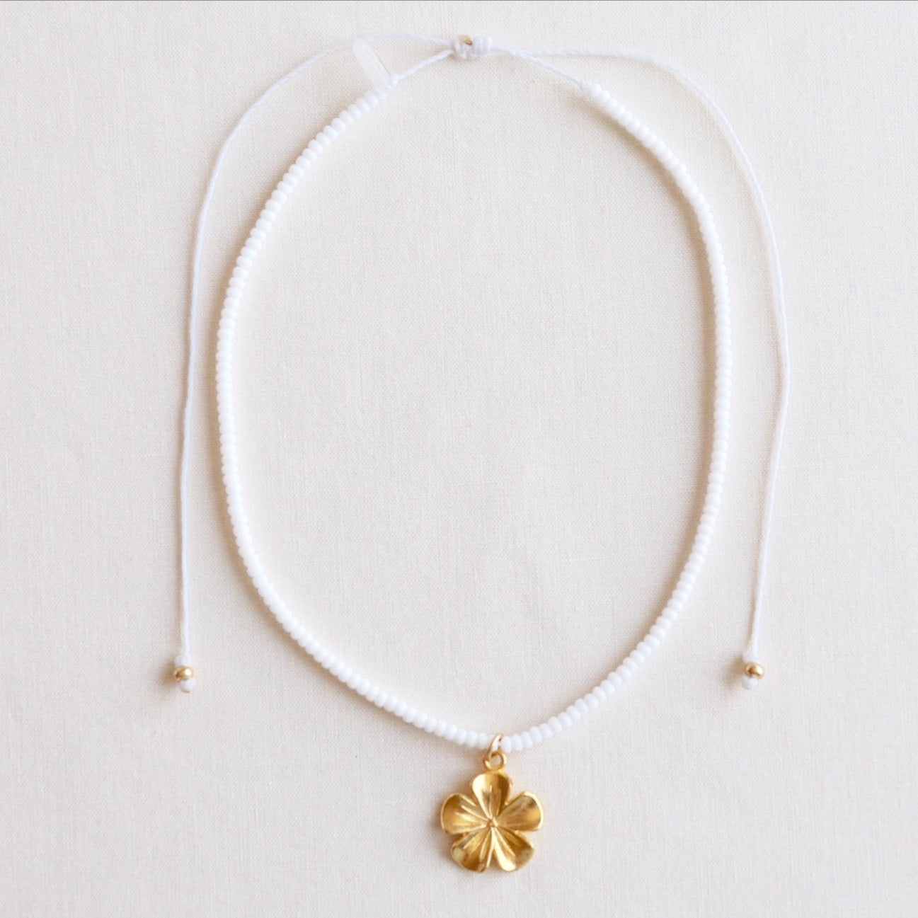 Golden Plumeria Limited Edition Waterproof Necklace