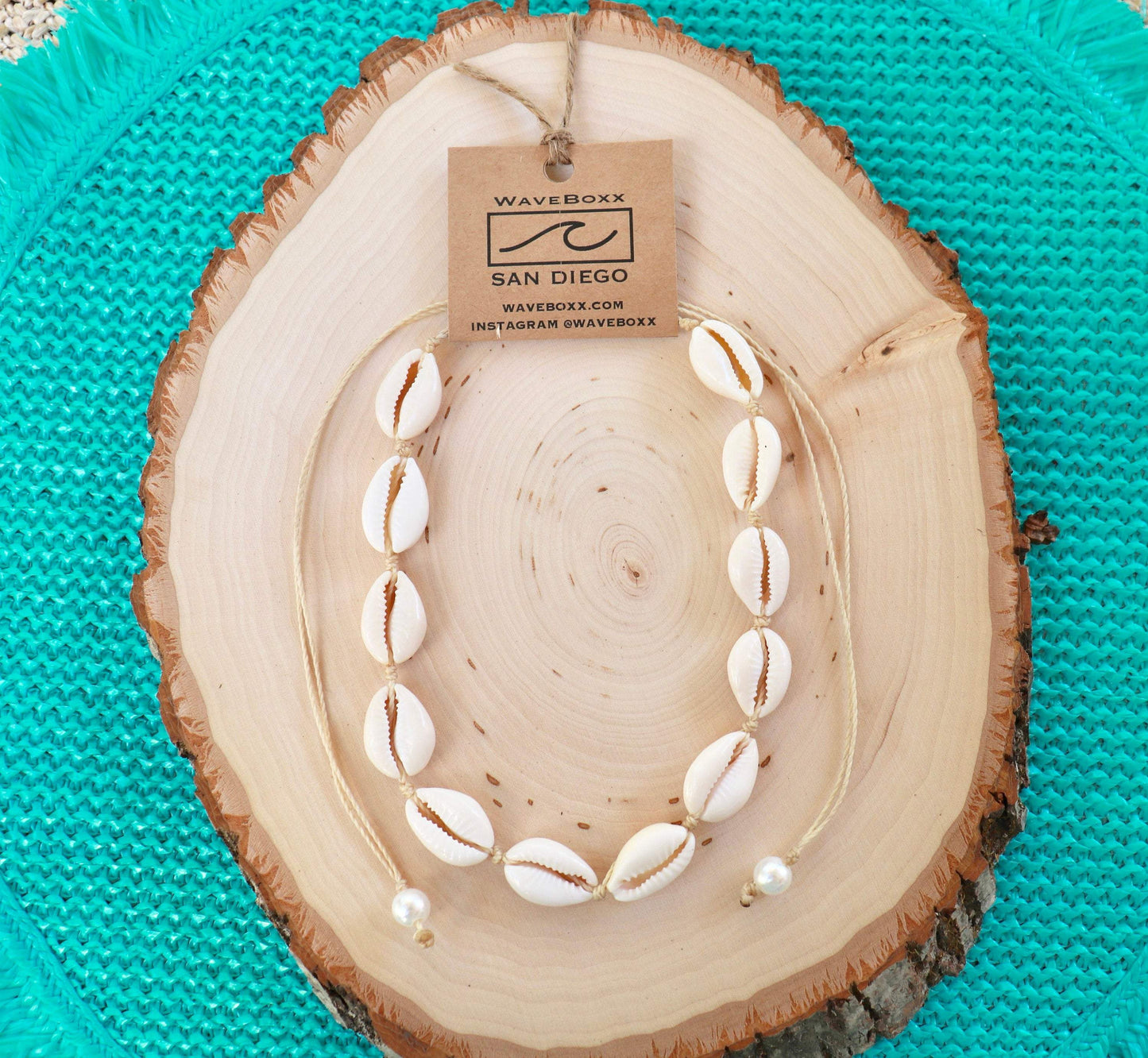 Cream Waterproof Cowrie Shell Choker Necklaces