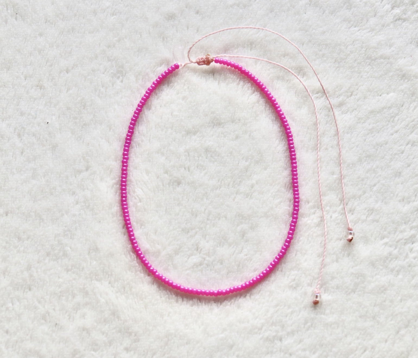 Bubble Gum Pink Waterproof Necklace
